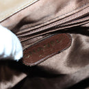 CHANEL Matelasse Backpack Coated Canvas Brown Gold CC Auth 142441-22