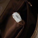 CHANEL Matelasse Backpack Coated Canvas Brown Gold CC Auth 142441-11