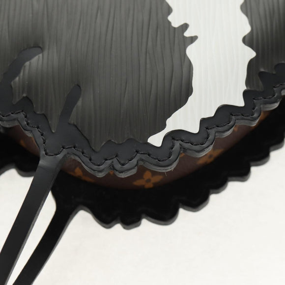 LOUIS VUITTON Epi Cat Face Pochette Shoulder Bag Gray LV Auth 142442M