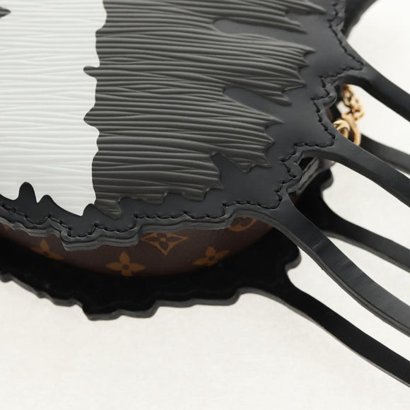 LOUIS VUITTON Epi Cat Face Pochette Shoulder Bag Gray LV Auth 142442M