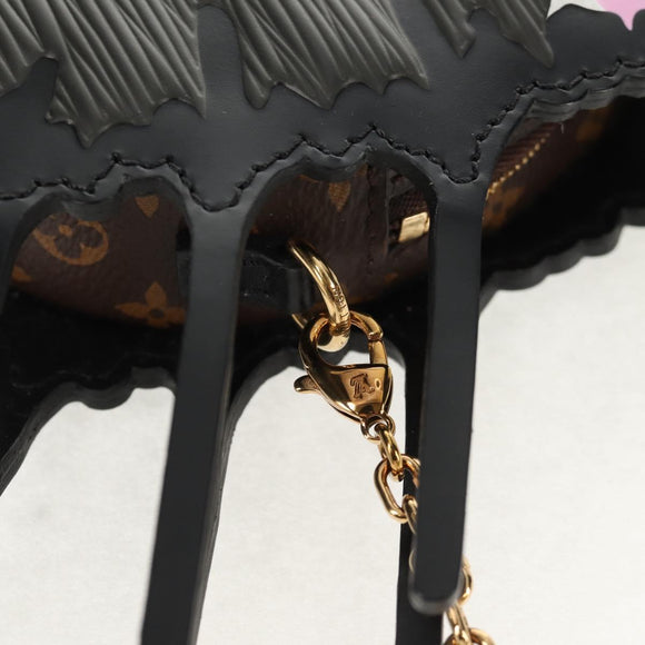 LOUIS VUITTON Epi Cat Face Pochette Shoulder Bag Gray LV Auth 142442M