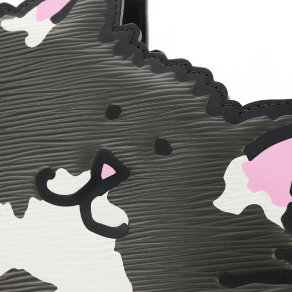 LOUIS VUITTON Epi Cat Face Pochette Shoulder Bag Gray LV Auth 142442M