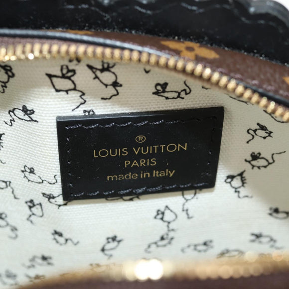 LOUIS VUITTON Epi Cat Face Pochette Shoulder Bag Gray LV Auth 142442M