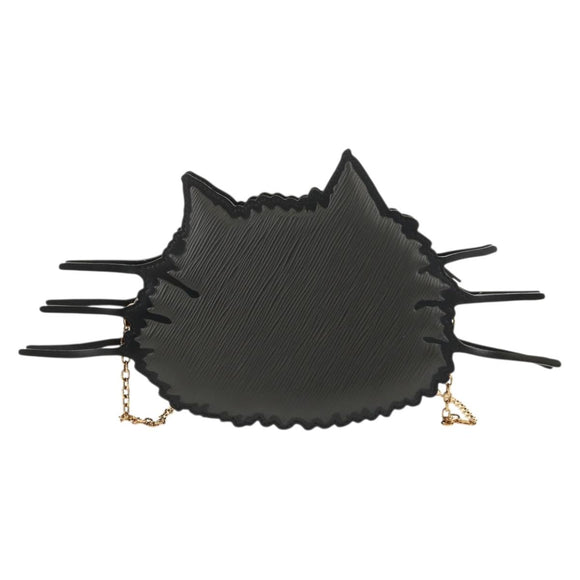 LOUIS VUITTON Epi Cat Face Pochette Shoulder Bag Gray LV Auth 142442M