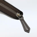 FENDI Hypnotize Long Wallet Leather Gray Auth 142443M-7