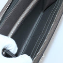 FENDI Hypnotize Long Wallet Leather Gray Auth 142443M-22