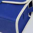 FENDI Shoulder Bag Rubber Blue Silver Auth 142445-14