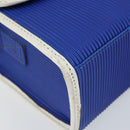 FENDI Shoulder Bag Rubber Blue Silver Auth 142445-15