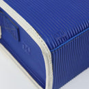 FENDI Shoulder Bag Rubber Blue Silver Auth 142445-9