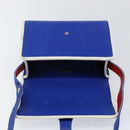 FENDI Shoulder Bag Rubber Blue Silver Auth 142445-18