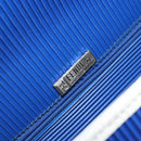 FENDI Shoulder Bag Rubber Blue Silver Auth 142445-19