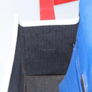 FENDI Shoulder Bag Rubber Blue Silver Auth 142445-21