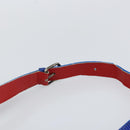 FENDI Shoulder Bag Rubber Blue Silver Auth 142445-8