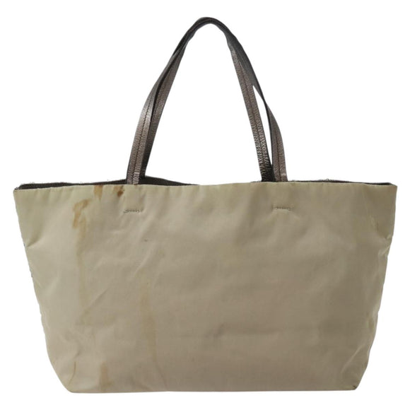 Salvatore Ferragamo Vala Tote Bag Sequin Silver Auth 142446