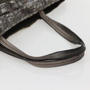 Salvatore Ferragamo Vala Tote Bag Sequin Silver Auth 142446-7