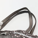 Salvatore Ferragamo Vala Tote Bag Sequin Silver Auth 142446-8