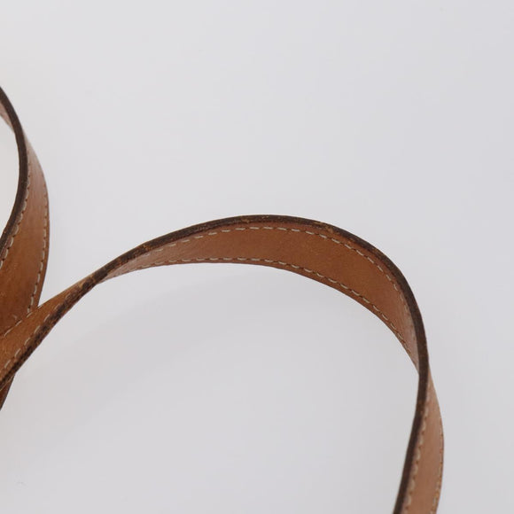 CELINE C Macadam Canvas Shoulder Bag PVC Leather 3Set Brown Gold Auth 142449