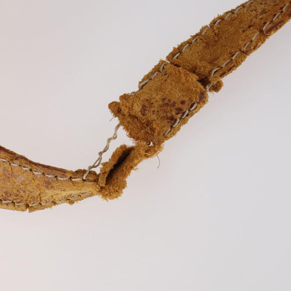 CELINE C Macadam Canvas Shoulder Bag PVC Leather 3Set Brown Gold Auth 142449