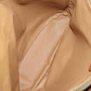 CELINE C Macadam Canvas Shoulder Bag PVC Leather 3Set Brown Gold Auth 142449-23