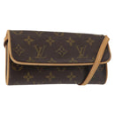 LOUIS VUITTON Monogram Pochette Twin PM Shoulder Bag M51854 LV Auth 142455-1