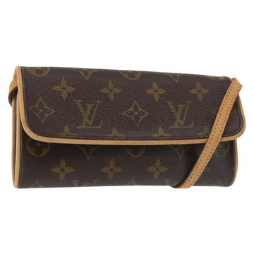 LOUIS VUITTON Monogram Pochette Twin PM Shoulder Bag M51854 LV Auth 142455