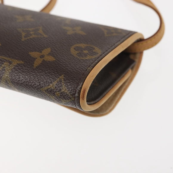 LOUIS VUITTON Monogram Pochette Twin PM Shoulder Bag M51854 LV Auth 142455