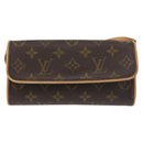 LOUIS VUITTON Monogram Pochette Twin PM Shoulder Bag M51854 LV Auth 142455-13