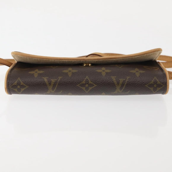 LOUIS VUITTON Monogram Pochette Twin PM Shoulder Bag M51854 LV Auth 142455