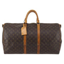 LOUIS VUITTON Monogram Keepall Bandouliere 55 Boston Bag M41414 LV Auth 142469-13