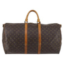 LOUIS VUITTON Monogram Keepall Bandouliere 55 Boston Bag M41414 LV Auth 142469-2