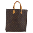 LOUIS VUITTON Monogram Sac Plat Hand Bag M51140 LV Auth 142474-1
