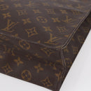 LOUIS VUITTON Monogram Sac Plat Hand Bag M51140 LV Auth 142474-8