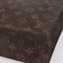 LOUIS VUITTON Monogram Sac Plat Hand Bag M51140 LV Auth 142474-16