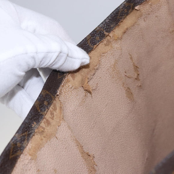 LOUIS VUITTON Monogram Sac Plat Hand Bag M51140 LV Auth 142474