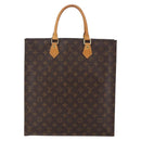 LOUIS VUITTON Monogram Sac Plat Hand Bag M51140 LV Auth 142474-2