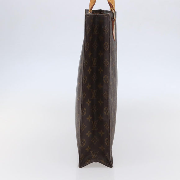 LOUIS VUITTON Monogram Sac Plat Hand Bag M51140 LV Auth 142474