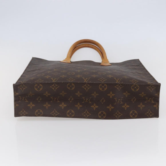 LOUIS VUITTON Monogram Sac Plat Hand Bag M51140 LV Auth 142474