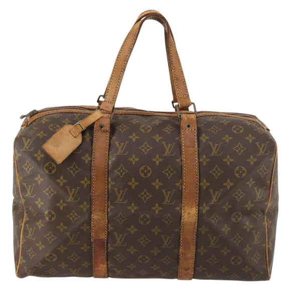 LOUIS VUITTON Monogram Sac Souple 45 Boston Bag M41624 LV Auth 142475