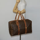 LOUIS VUITTON Monogram Sac Souple 45 Boston Bag M41624 LV Auth 142475-23