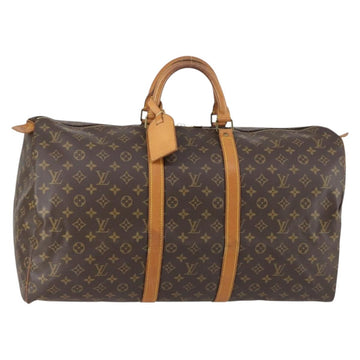 LOUIS VUITTON Monogram Keepall 55 Boston Bag M41424 LV Auth 142478