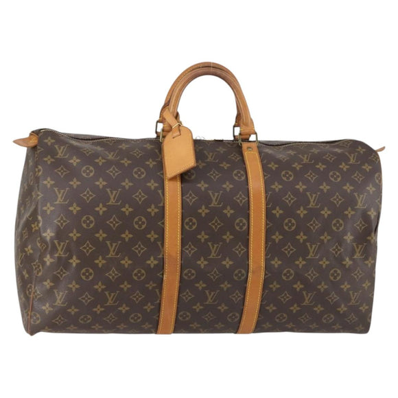 LOUIS VUITTON Monogram Keepall 55 Boston Bag M41424 LV Auth 142478