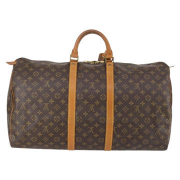 LOUIS VUITTON Monogram Keepall 55 Boston Bag M41424 LV Auth 142478 - 0