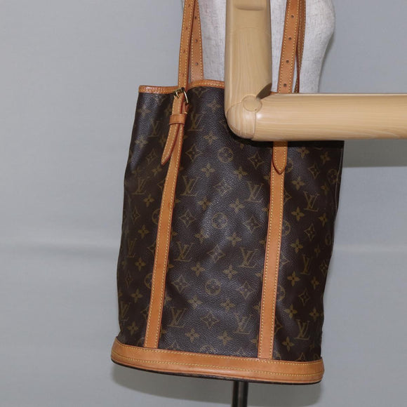 LOUIS VUITTON Monogram Bucket GM Shoulder Bag M42236 LV Auth 142482
