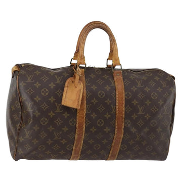 LOUIS VUITTON Monogram Keepall 45 Boston Bag M41428 LV Auth 142486