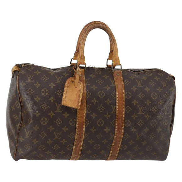 LOUIS VUITTON Monogram Keepall 45 Boston Bag M41428 LV Auth 142486
