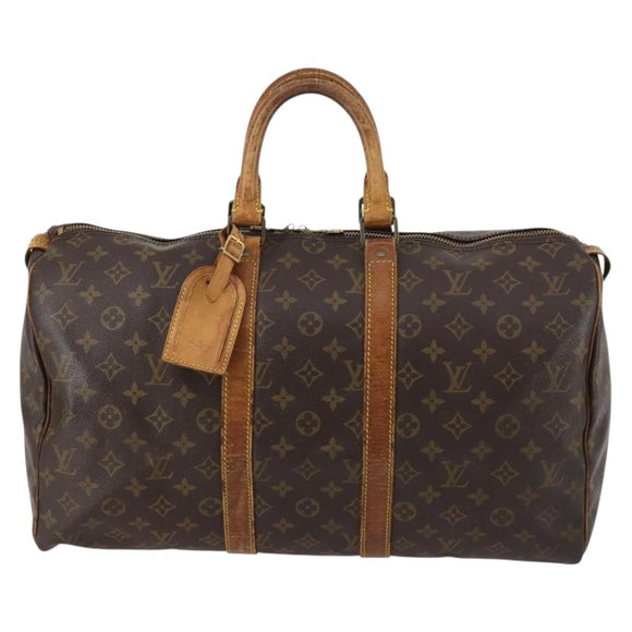 LOUIS VUITTON Monogram Keepall 45 Boston Bag M41428 LV Auth 142486