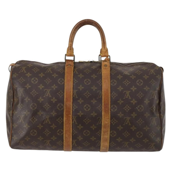 LOUIS VUITTON Monogram Keepall 45 Boston Bag M41428 LV Auth 142486