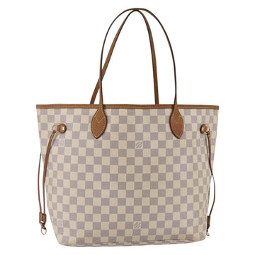 LOUIS VUITTON Damier Azur Neverfull MM Tote Bag N41605 LV Auth 142487