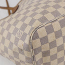 LOUIS VUITTON Damier Azur Neverfull MM Tote Bag N41605 LV Auth 142487-15