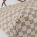 LOUIS VUITTON Damier Azur Neverfull MM Tote Bag N41605 LV Auth 142487-9